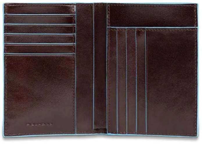 Кошелек мужской Piquadro Blue Square, кожа натуральная, красное дерево  [pu1393b2r/mo]